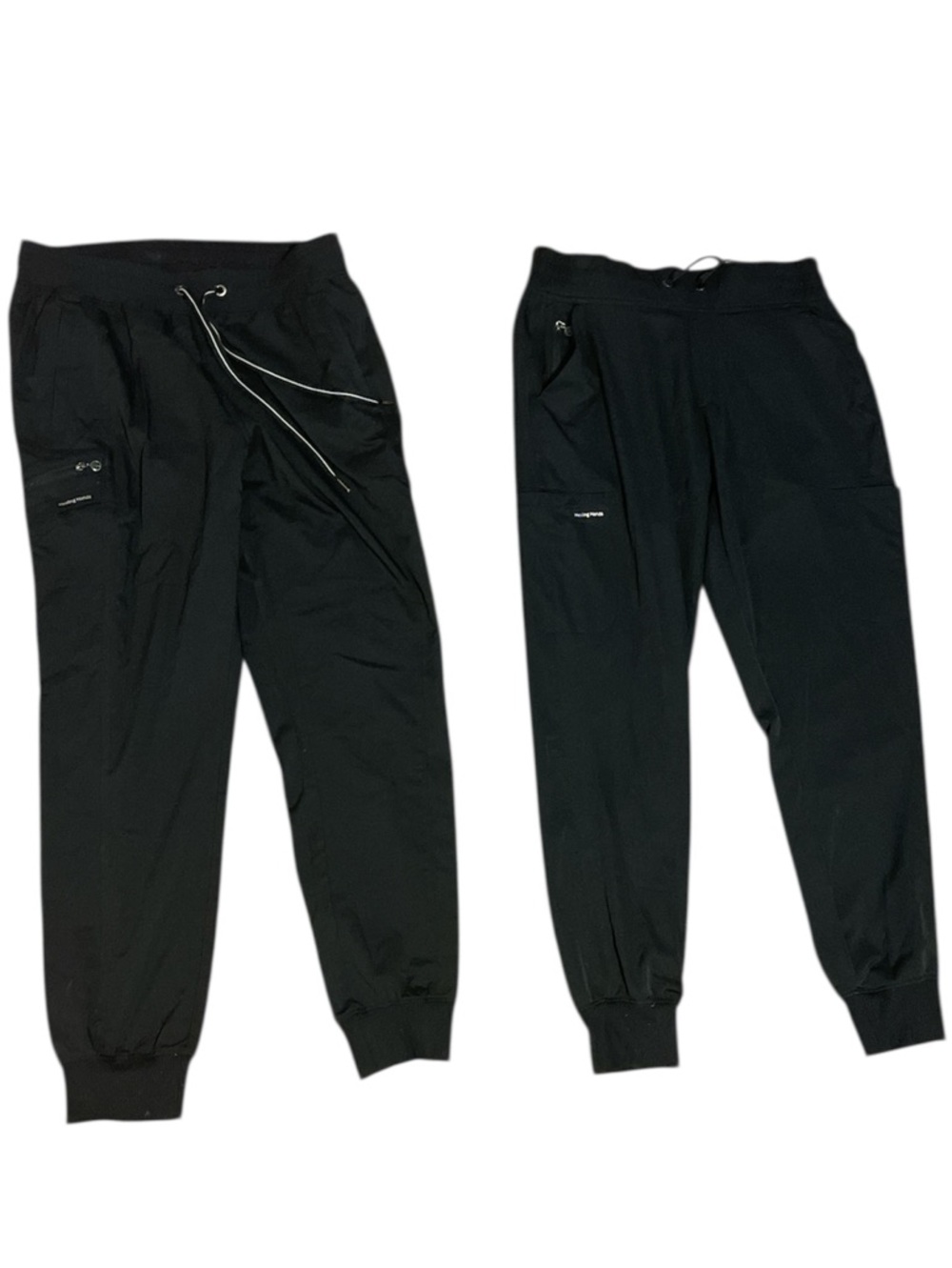 Healing Hands Black Jogger Style Scrub Pants 2 Pair Size M NWOT - Picture 3 of 7
